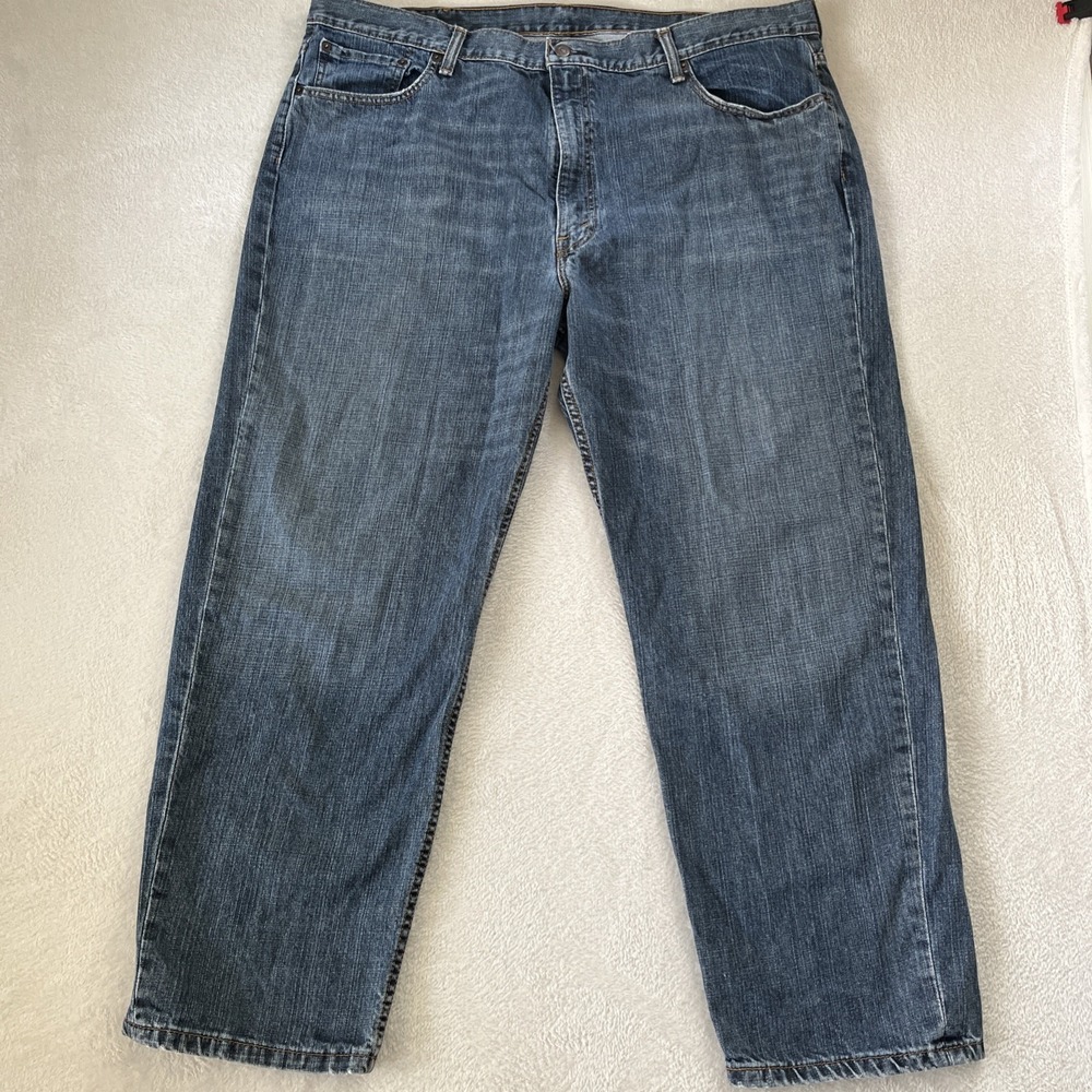 Levis 550 Jeans Mens 44x29 Blue Relaxed Fit Loose Fit Denim Pants Y2k
